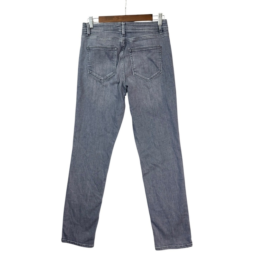 J. Jill Womens Denim High Rise Straight Leg Jeans 4 Gray Stretch Modern Classic - Picture 3 of 7